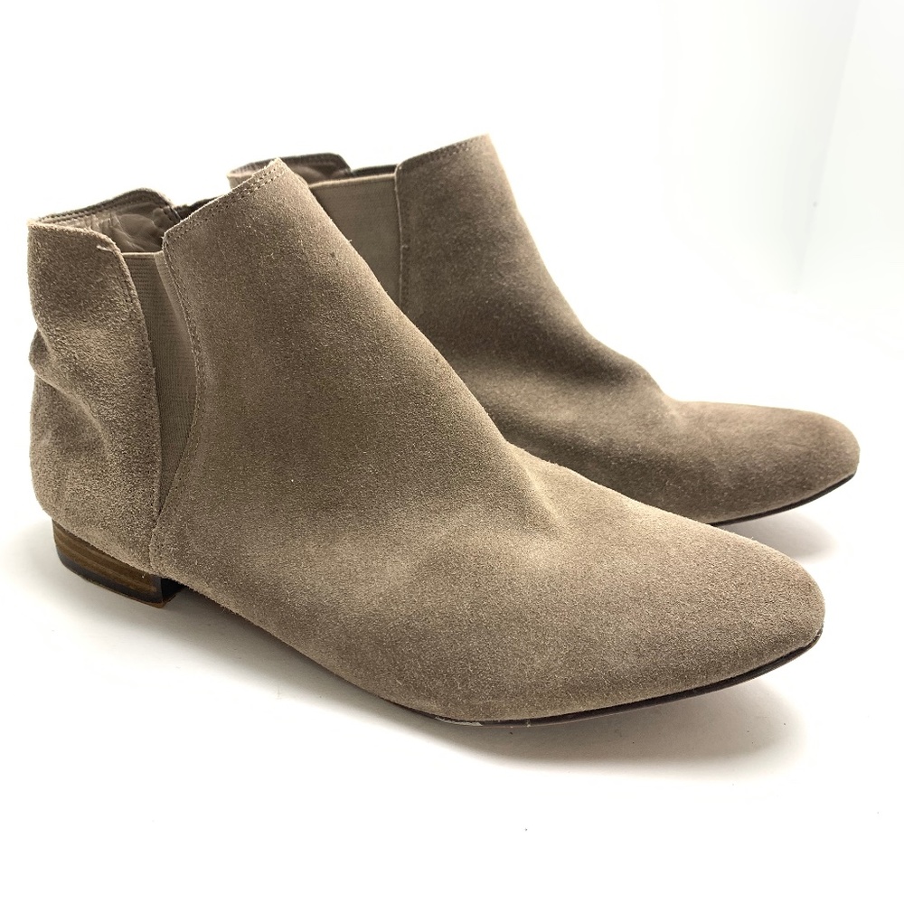 Steve Madden Taupe Suede Ankle Booties